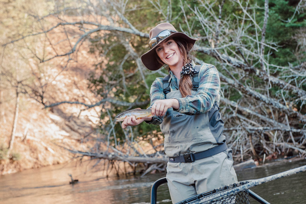 woman fly-fishing 3, kaotso